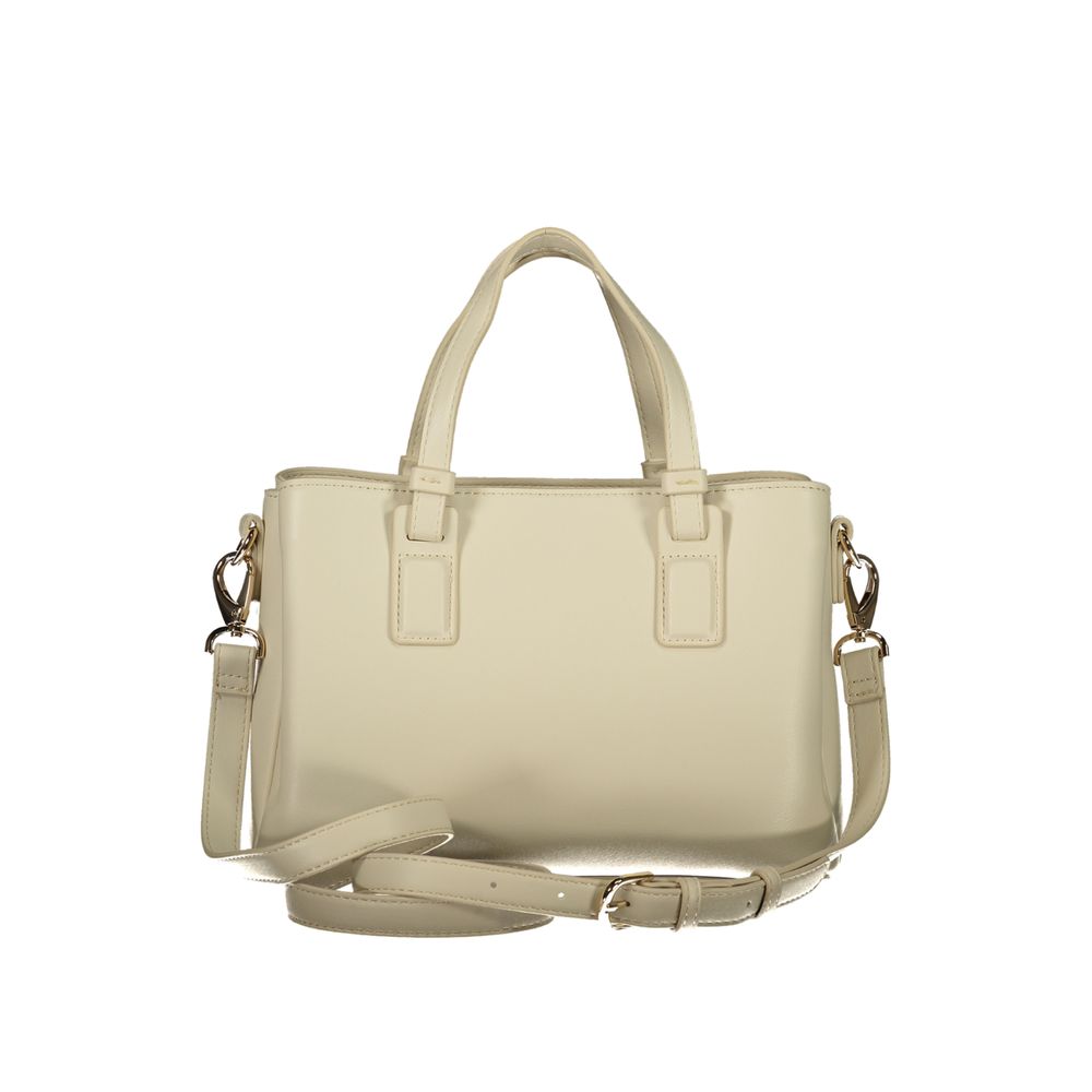 Mario Valentino Beige Polyurethane Damen Handtasche