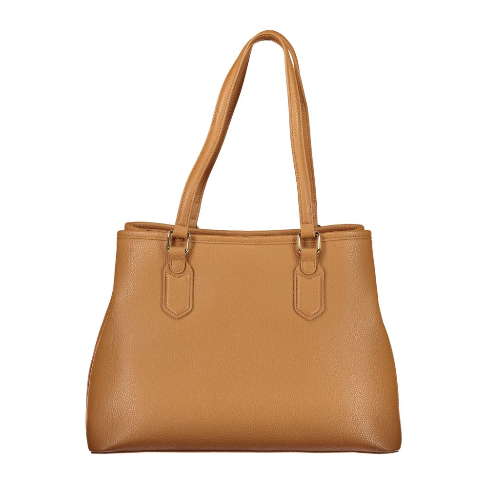 Mario Valentino Braune Damenhandtasche aus Polyurethan
