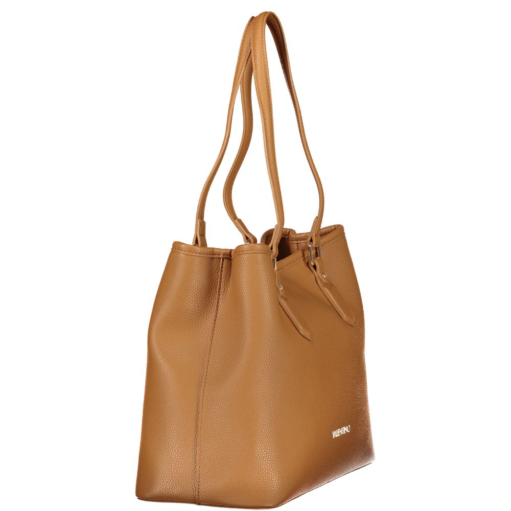 Mario Valentino Braune Damenhandtasche aus Polyurethan