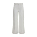 Mother Denim Weiße Baumwoll-Jeans Denim