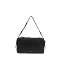 PINKO Schwarze Bos Taurus Kalbsleder Schultertasche