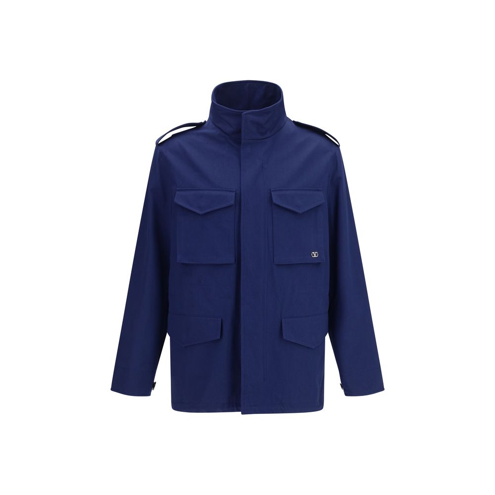 Valentino Blauer Baumwollmantel