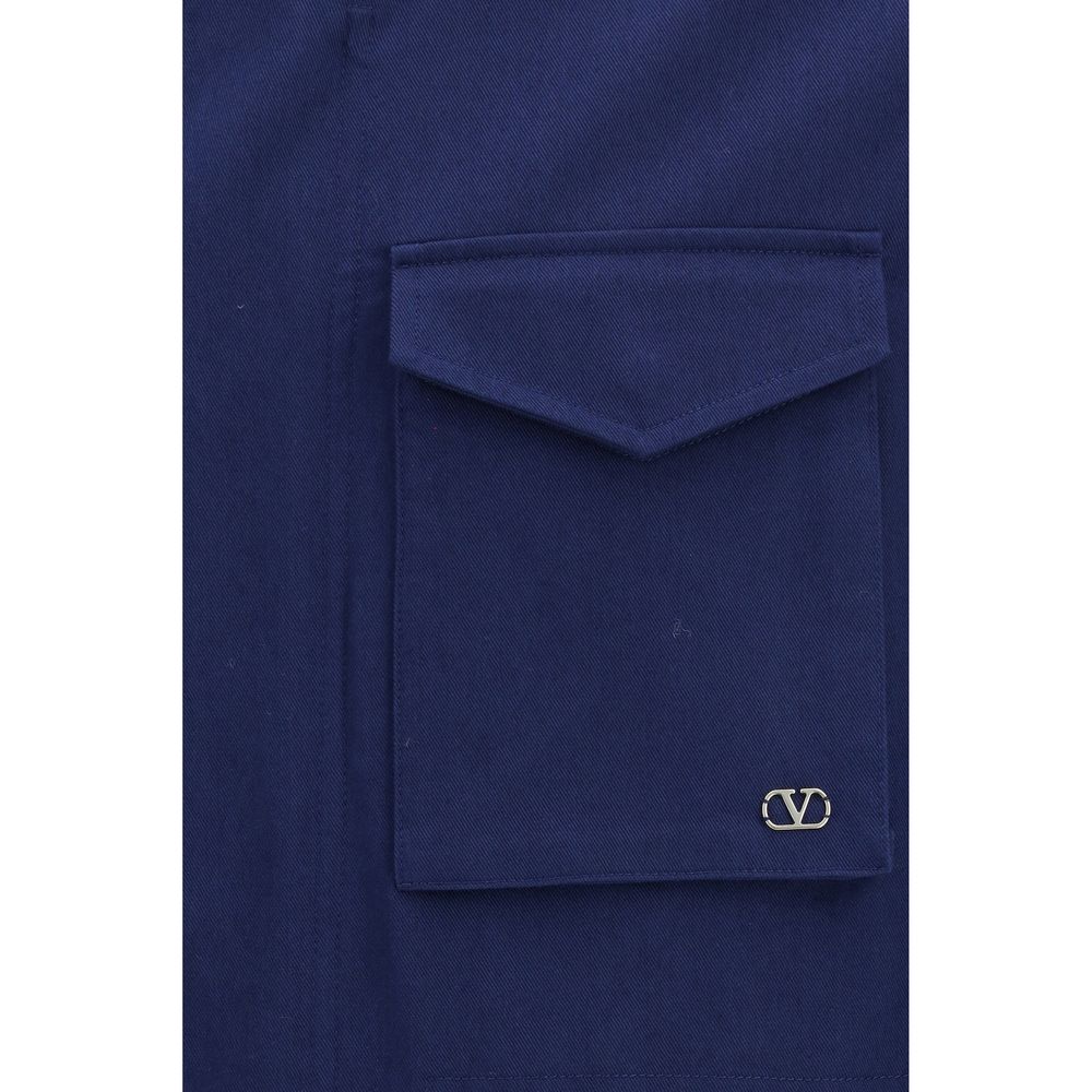 Valentino Blauer Baumwollmantel