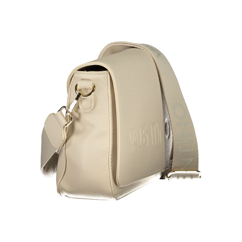 Mario Valentino Beige Polyurethane Damen Handtasche