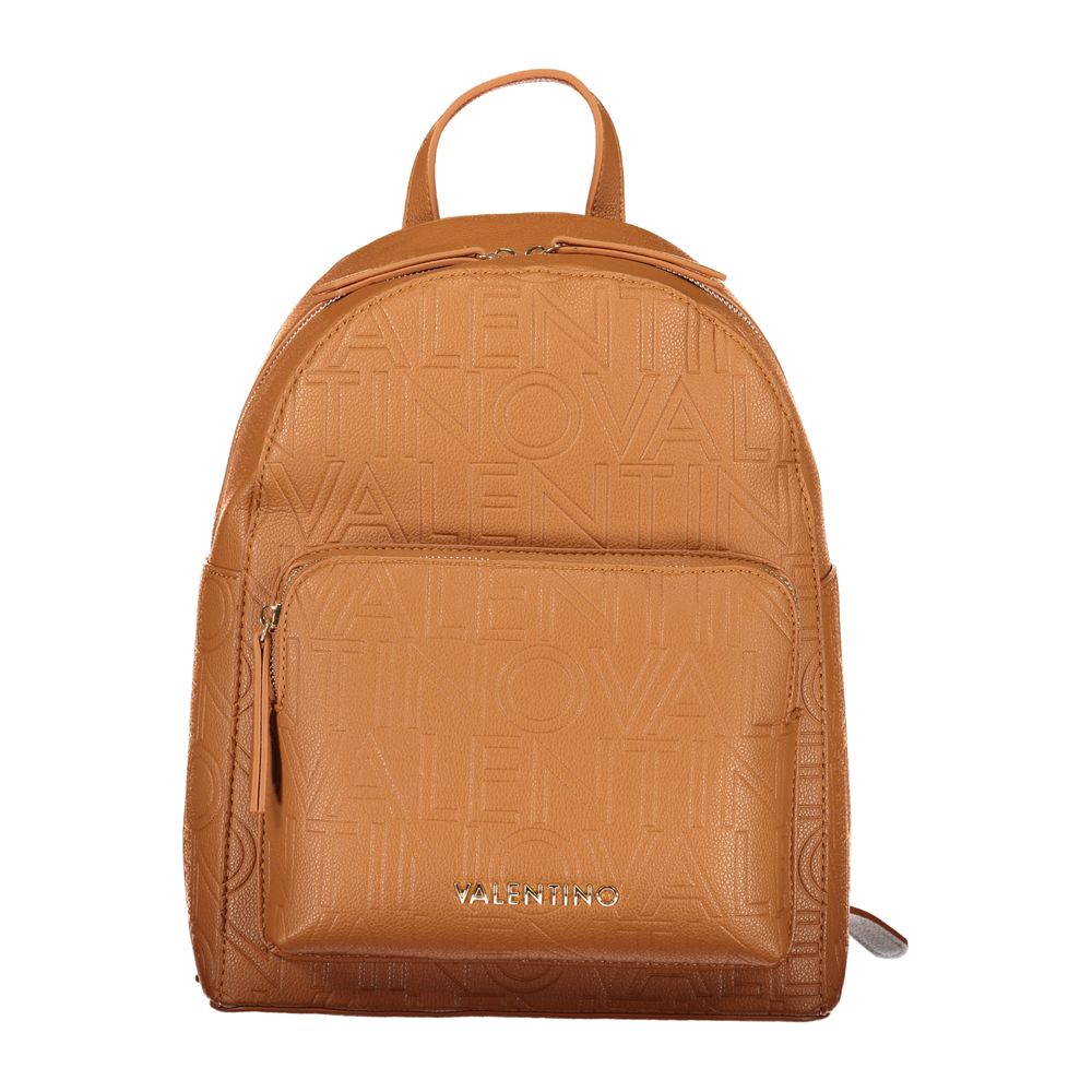 Mario Valentino Brauner Rucksack aus Polyurethan für Damen