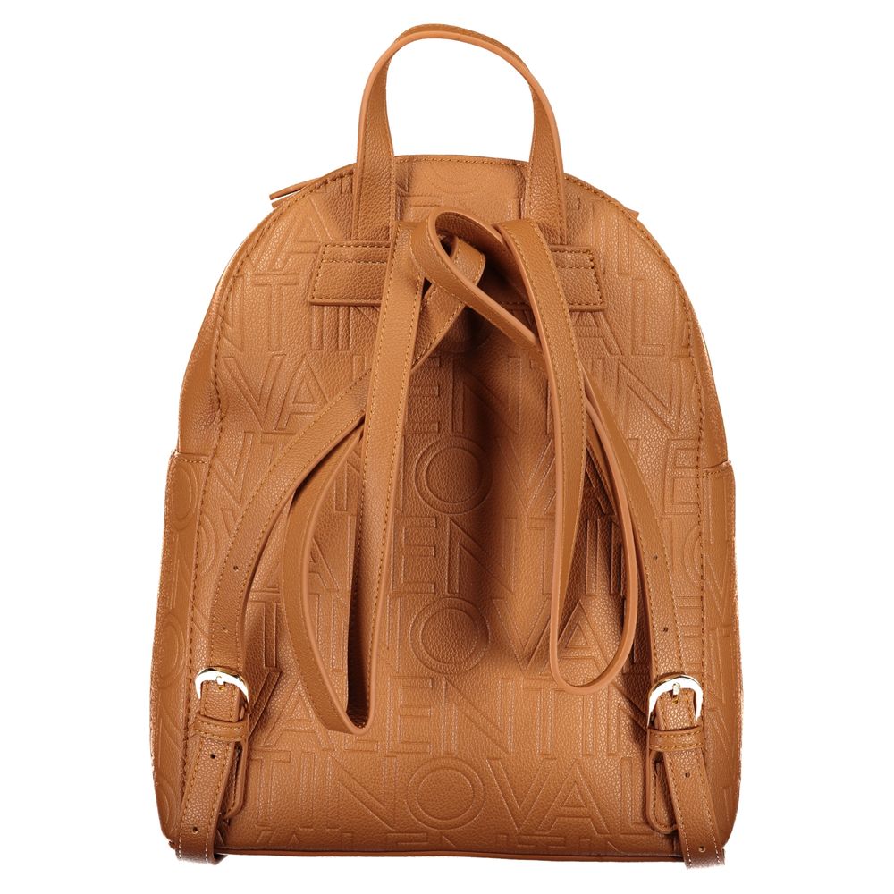 Mario Valentino Brauner Rucksack aus Polyurethan für Damen