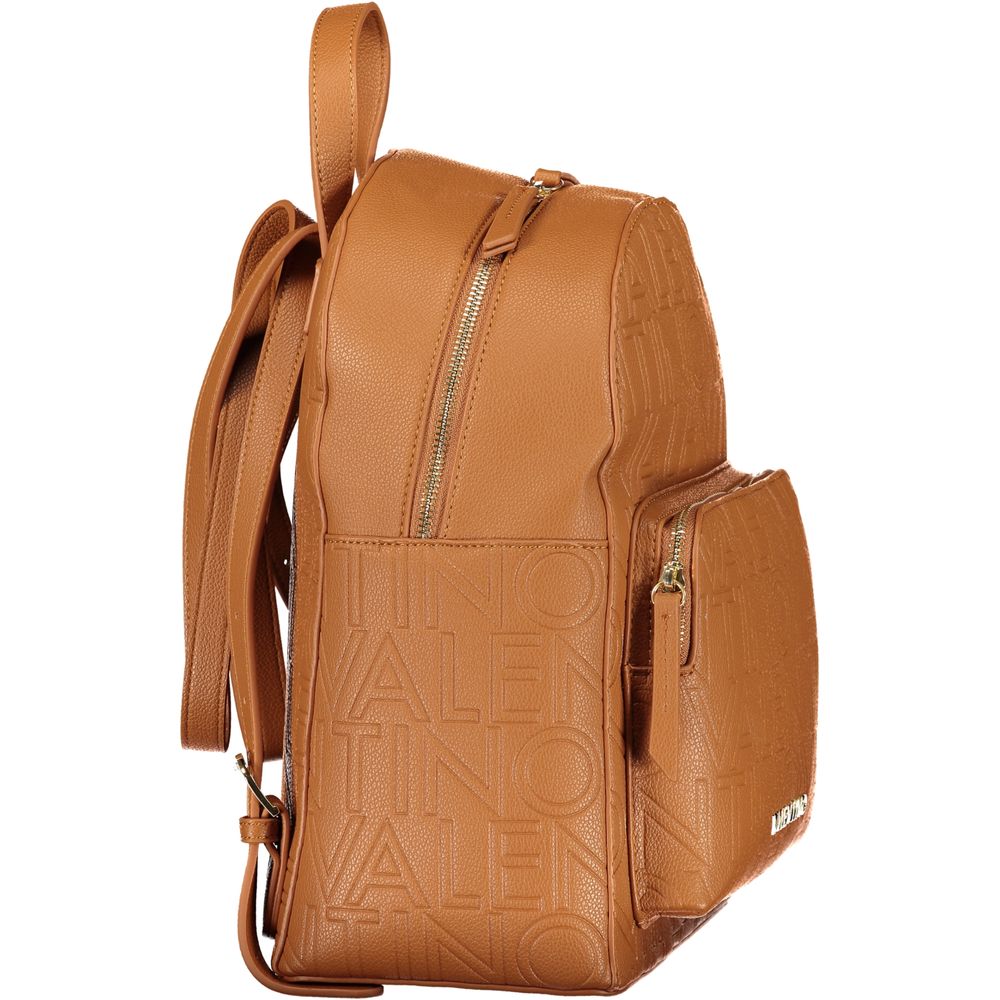 Mario Valentino Brauner Rucksack aus Polyurethan für Damen