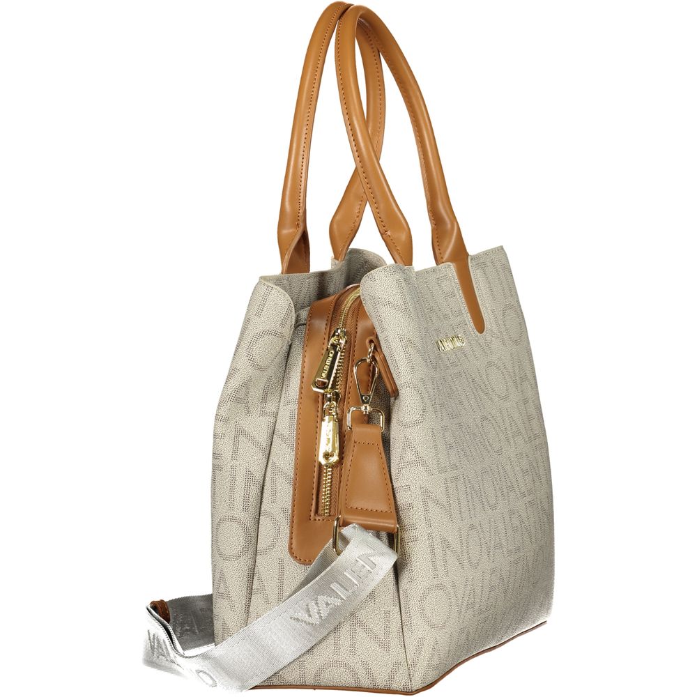 Mario Valentino Beige Polyurethane Damen Handtasche