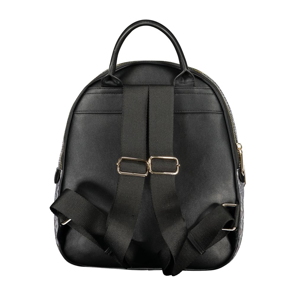 Mario Valentino Schwarzer Rucksack aus Polyurethan für Damen