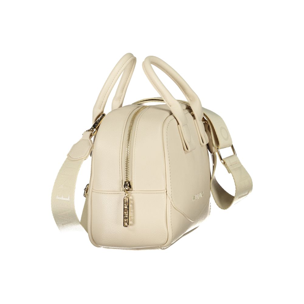 Mario Valentino Beige Polyurethane Damen Handtasche