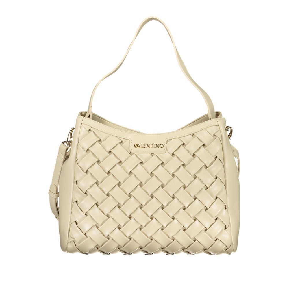 Mario Valentino Beige Polyurethane Damen Handtasche