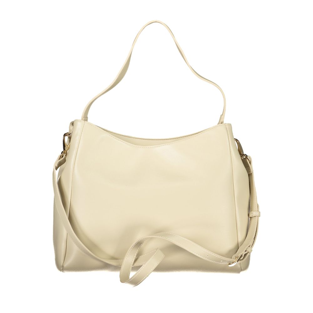 Mario Valentino Beige Polyurethane Damen Handtasche