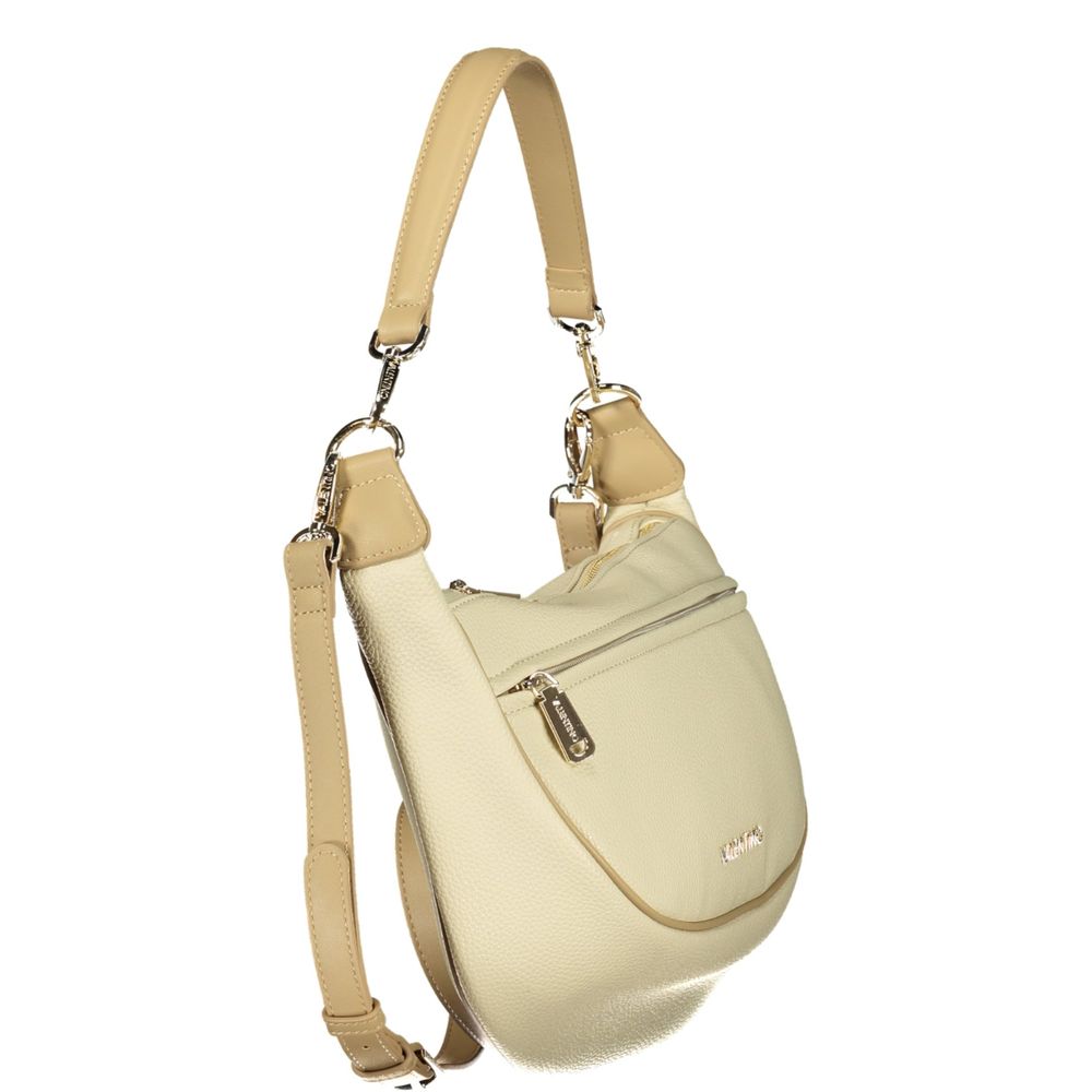 Mario Valentino Beige Polyurethane Damen Handtasche