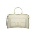 Mario Valentino Weiße Damen-Handtasche aus Polyurethan