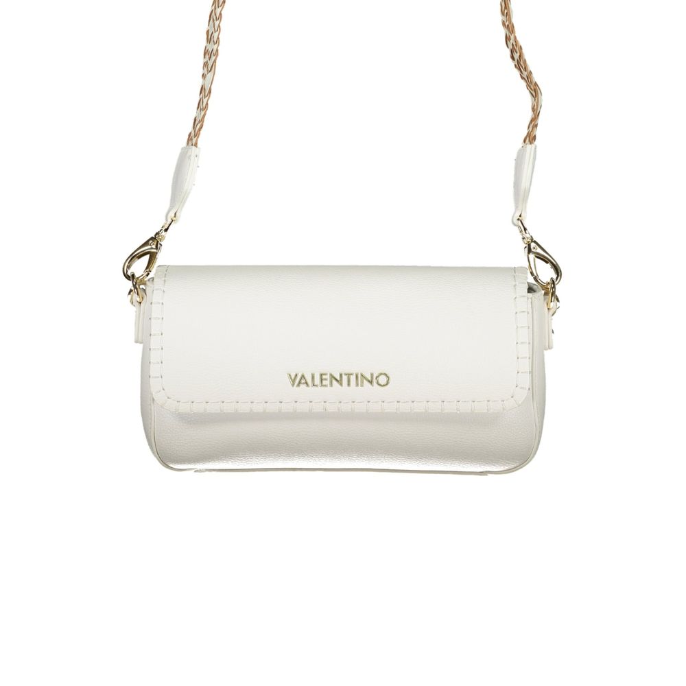 Mario Valentino Weiße Damen-Handtasche aus Polyurethan