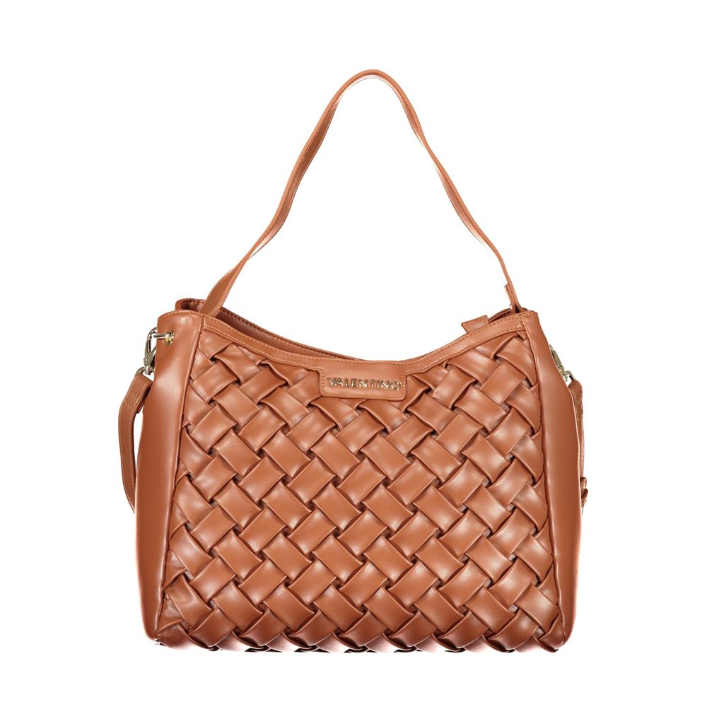 Mario Valentino Braune Damenhandtasche aus Polyurethan