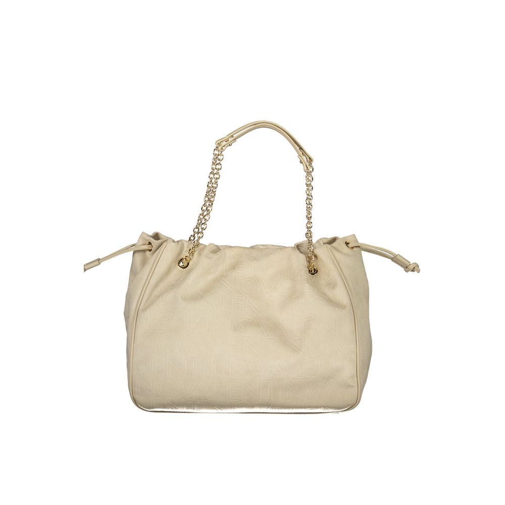 Mario Valentino Beige Polyurethane Damen Handtasche