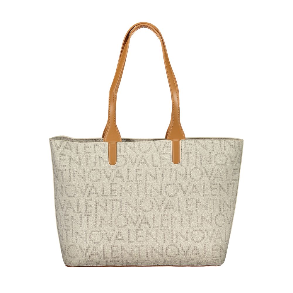 Mario Valentino Beige Polyurethane Damen Handtasche