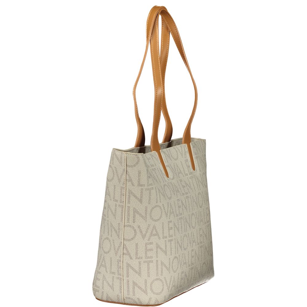 Mario Valentino Beige Polyurethane Damen Handtasche