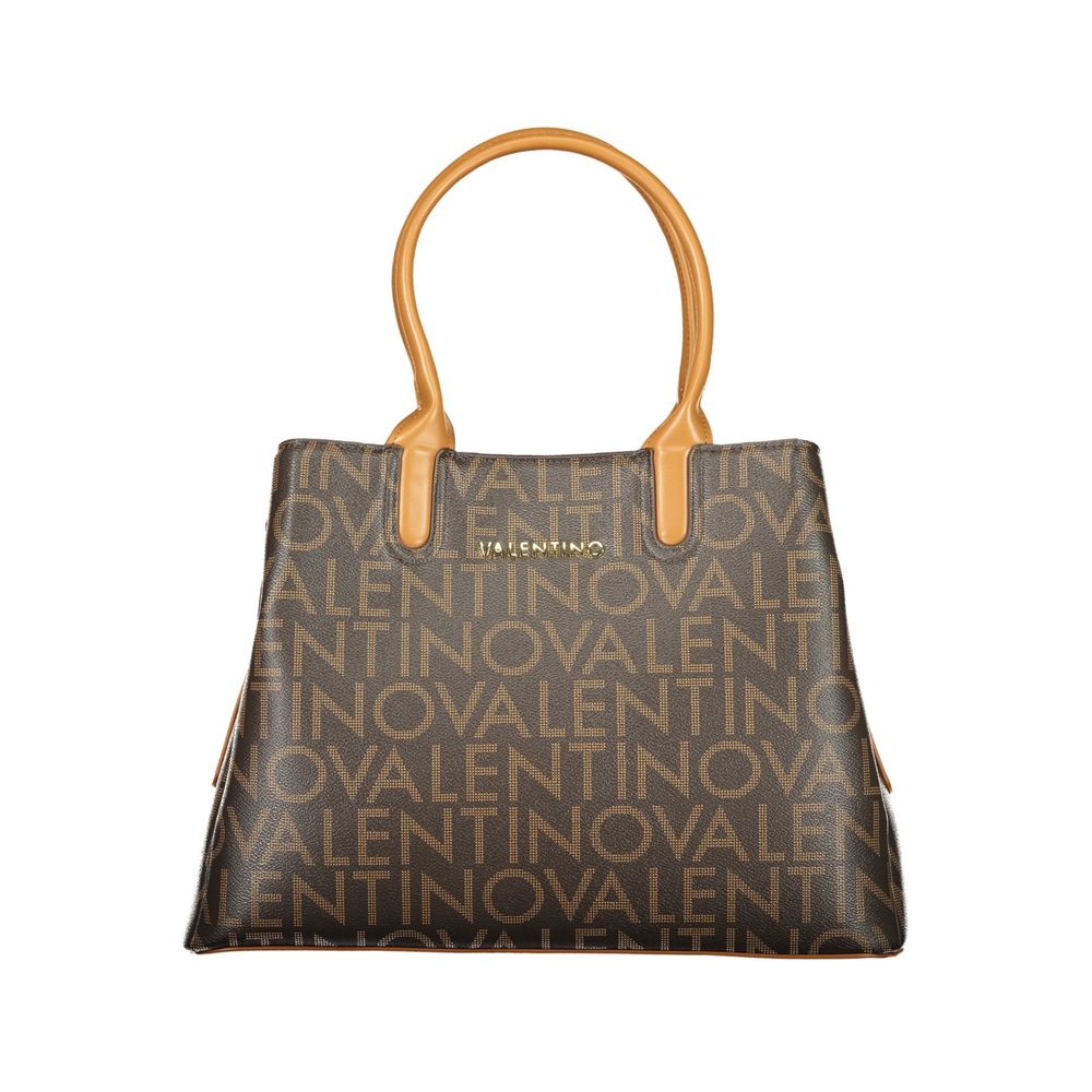 Mario Valentino Braune Damenhandtasche aus Polyurethan