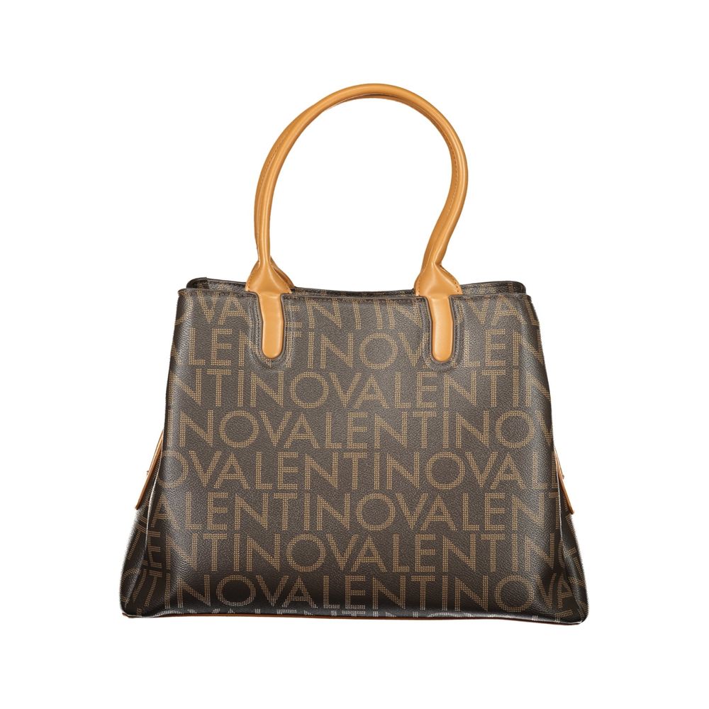 Mario Valentino Braune Damenhandtasche aus Polyurethan