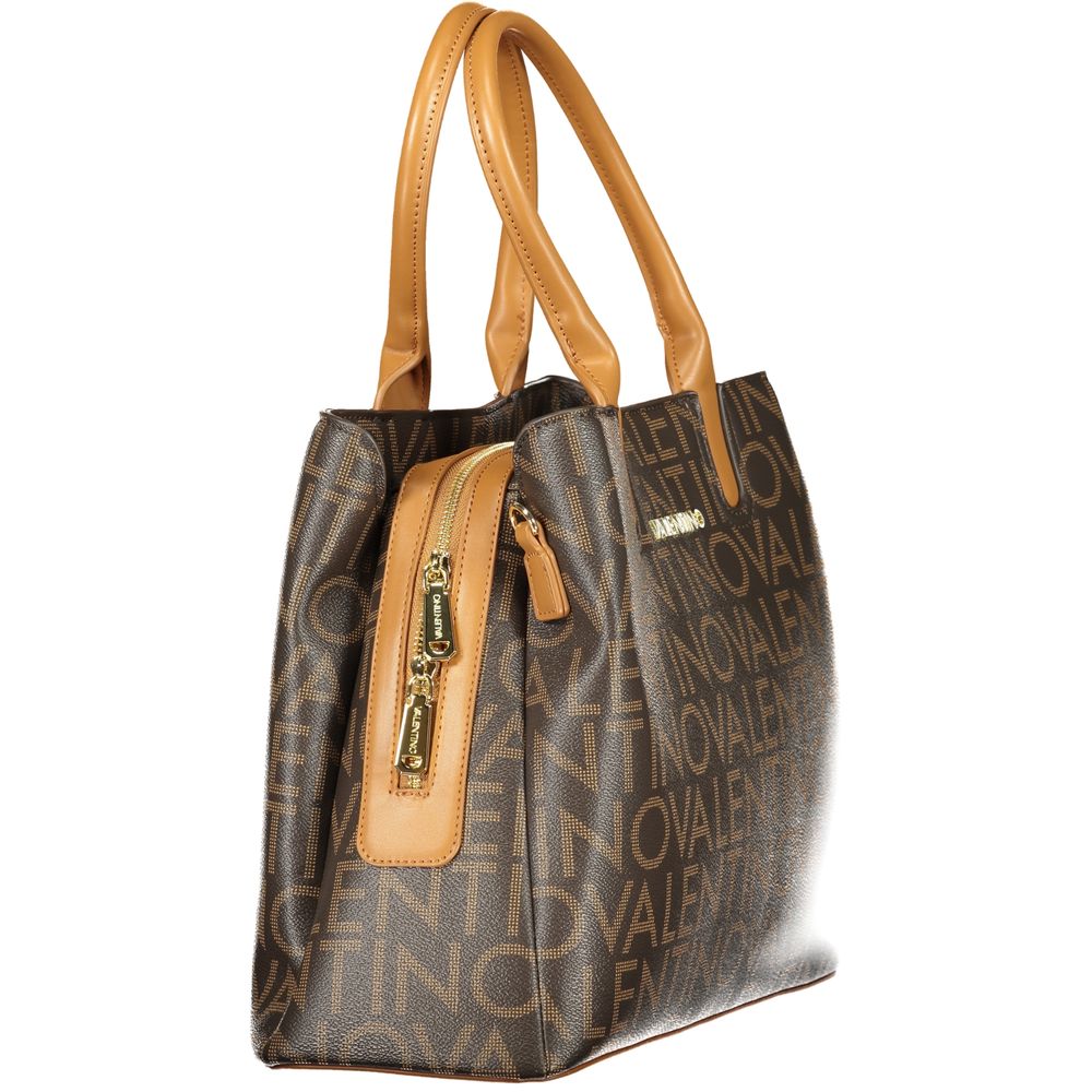 Mario Valentino Braune Damenhandtasche aus Polyurethan