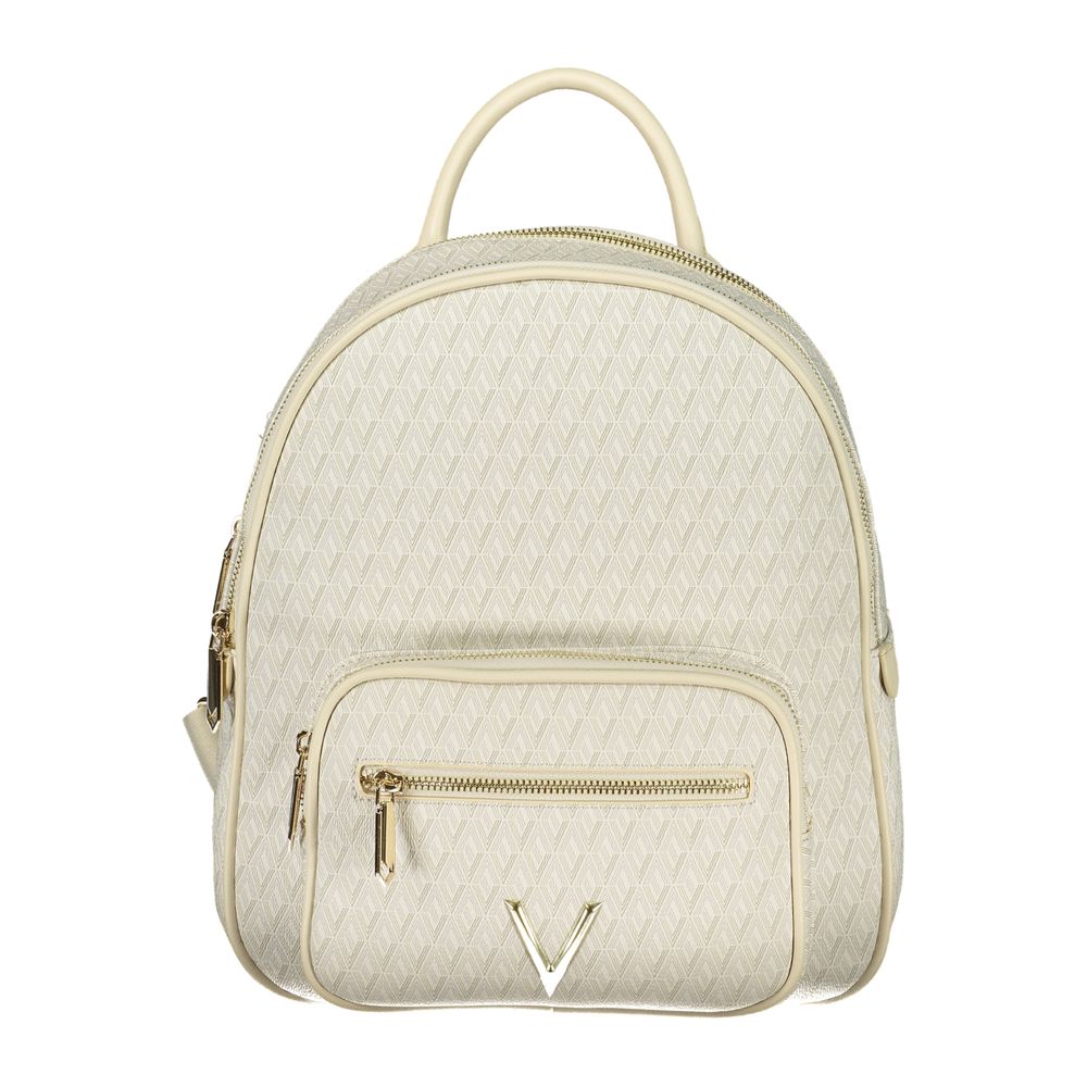 Mario Valentino Beige Polyurethane Damen-Rucksack