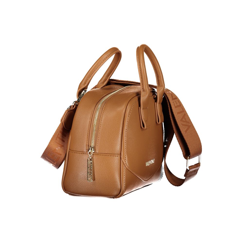 Mario Valentino Damen-Tasche aus braunem Polyurethan
