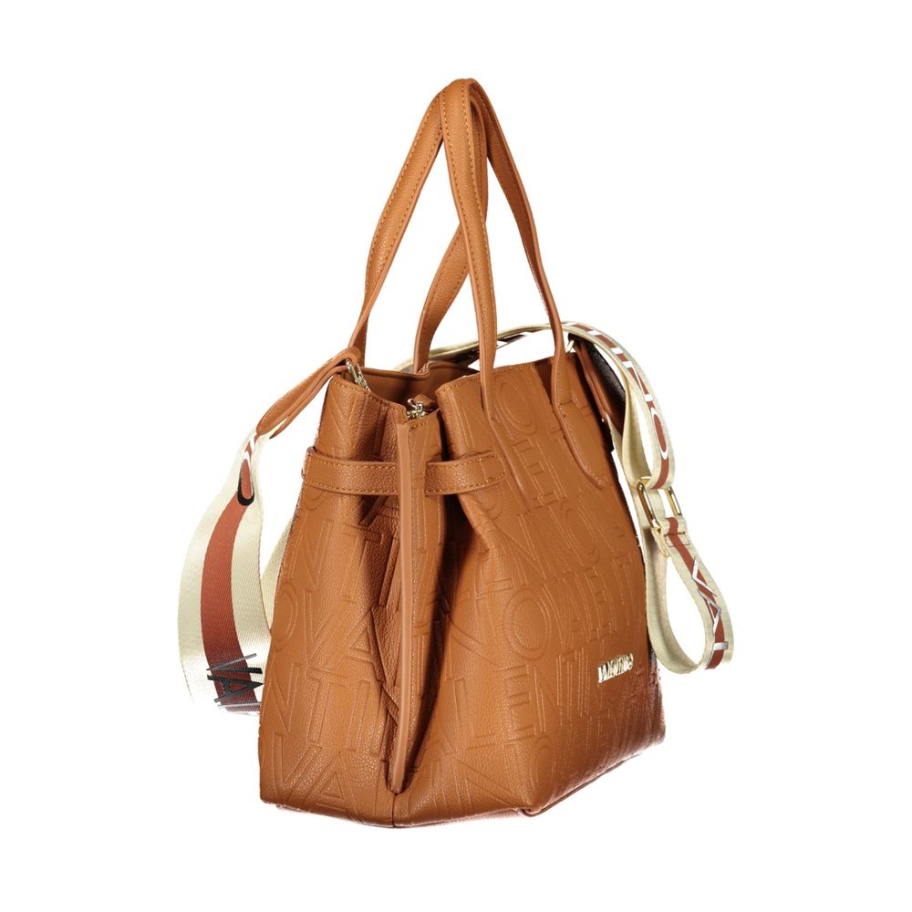 Mario Valentino Damen-Tasche aus braunem Polyurethan