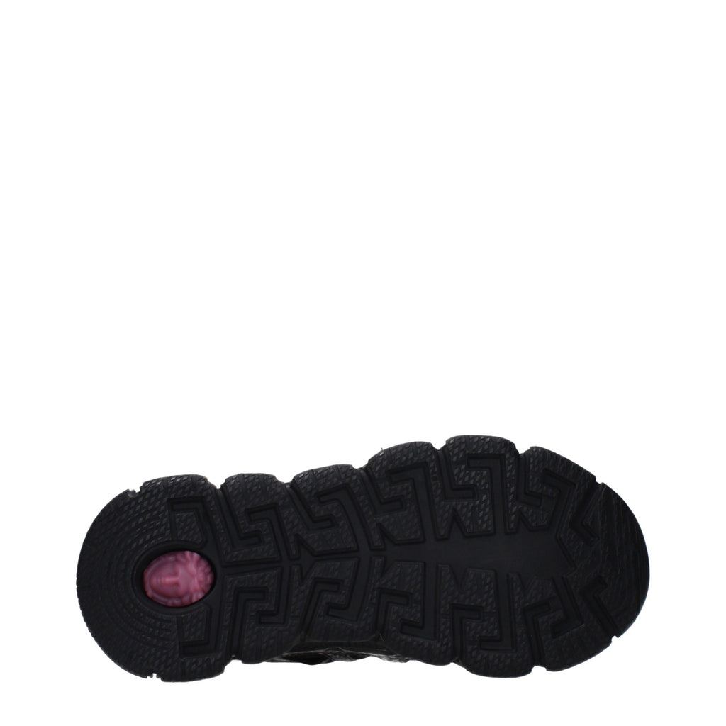 Versace Schwarze Stoff-Sneaker