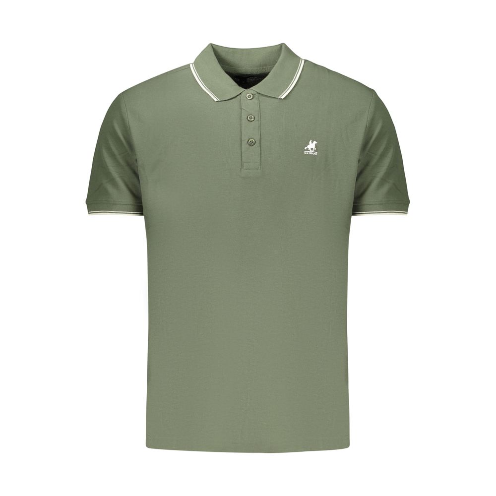 U.S. Grand Polo Grünes Herren-Poloshirt aus Baumwolle