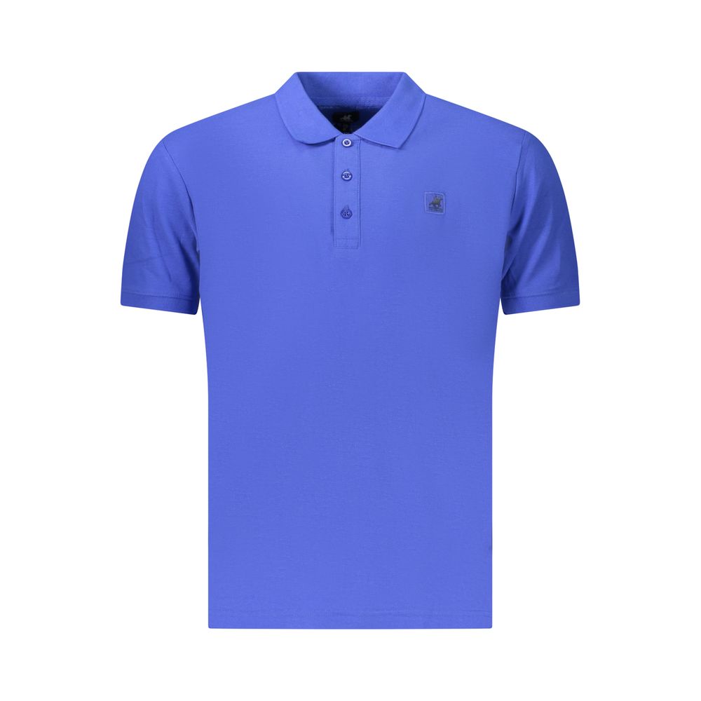 U.S. Grand Polo Blaues Baumwoll-Poloshirt für Herren
