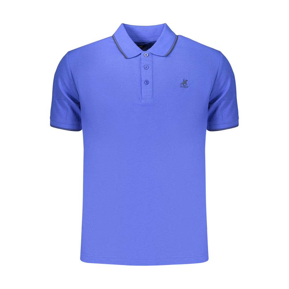 U.S. Grand Polo Blaues Baumwoll-Poloshirt für Herren