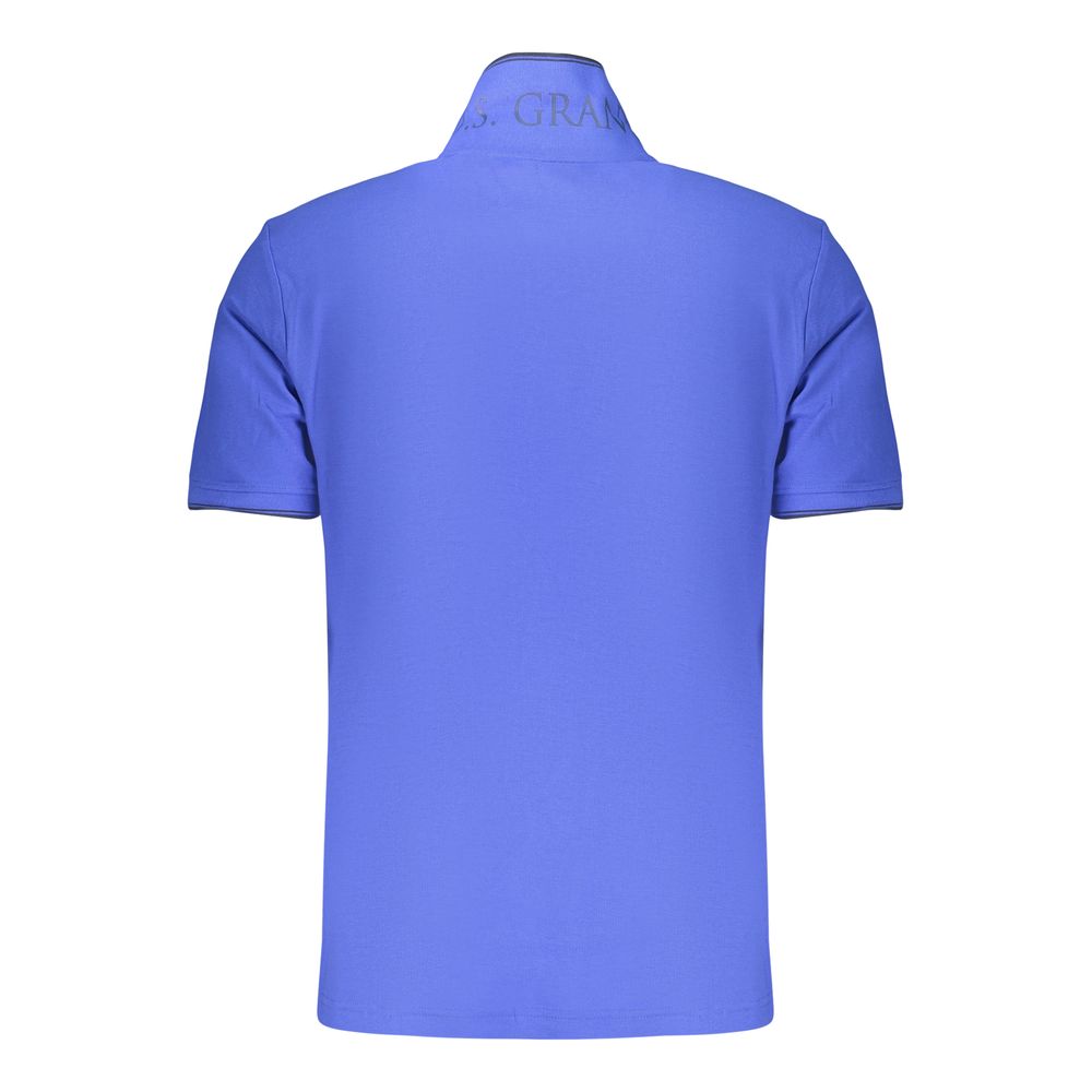 U.S. Grand Polo Blaues Baumwoll-Poloshirt für Herren