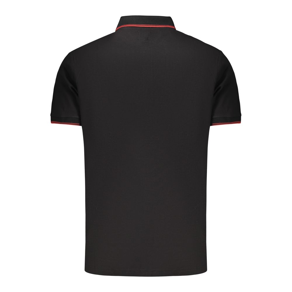 U.S. Grand Polo Schwarzes Baumwoll-Poloshirt für Herren