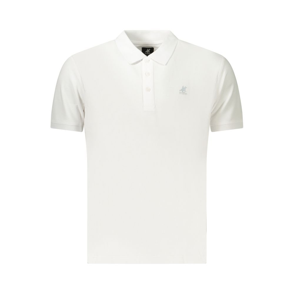 U.S. Grand Polo Baumwoll-Poloshirt in Weiß