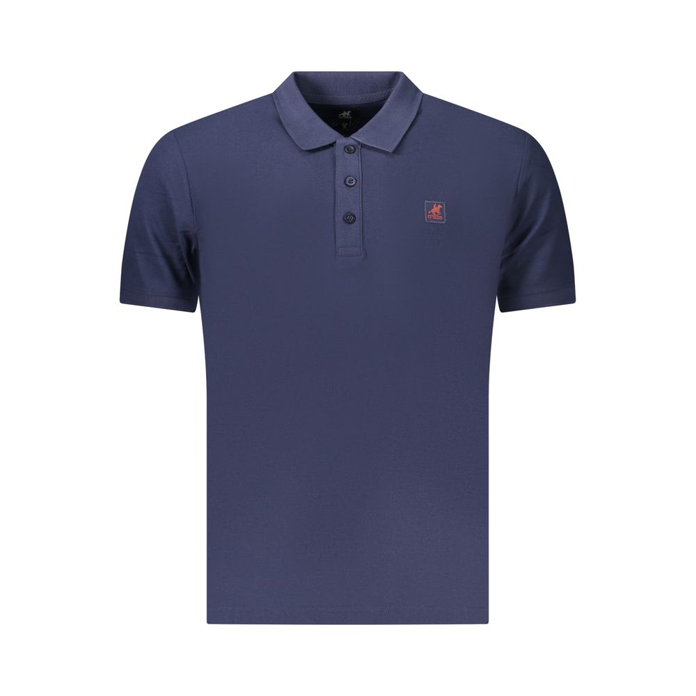 U.S. Grand Polo Blaues Herren-Poloshirt aus Baumwolle