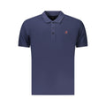 U.S. Grand Polo Blaues Herren-Poloshirt aus Baumwolle