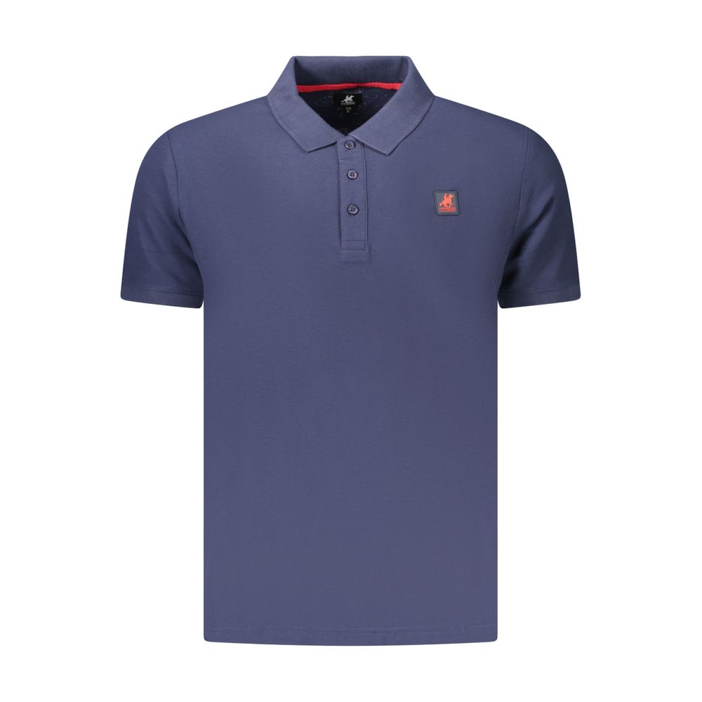 U.S. Grand Polo Blaues Baumwoll-Poloshirt für Herren