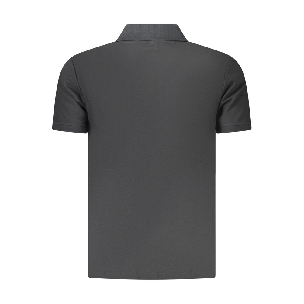 U.S. Grand Polo Schwarzes Herren-Poloshirt aus Baumwolle