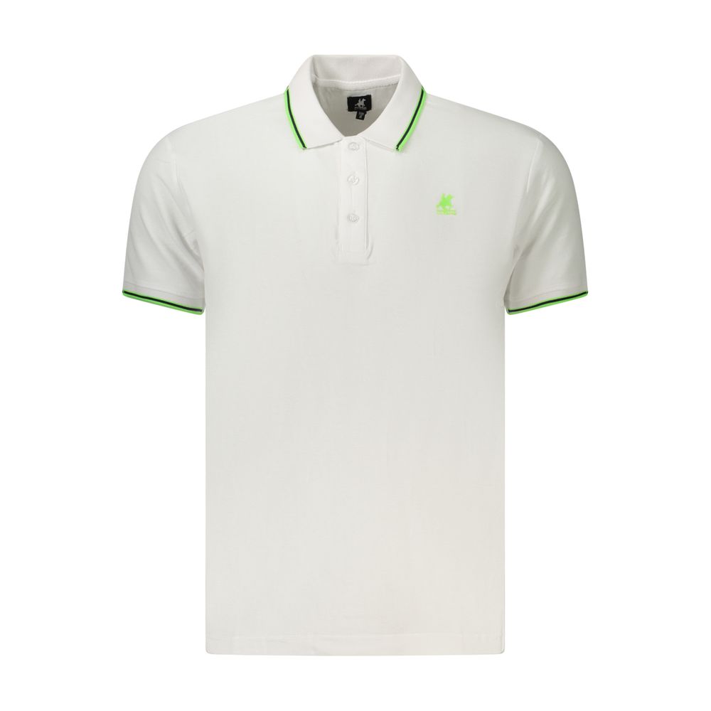 U.S. Grand Polo Weißes Herren-Poloshirt aus Baumwolle