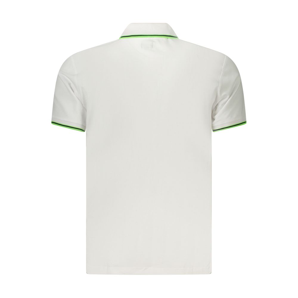 U.S. Grand Polo Weißes Herren-Poloshirt aus Baumwolle