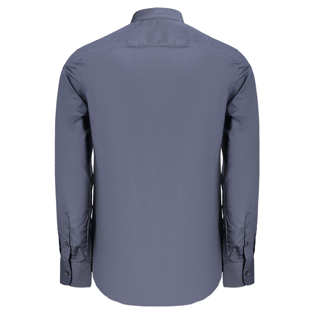 U.S. Grand Polo Herrenhemd aus blauer Baumwolle