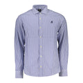 U.S. Grand Polo Herrenhemd aus blauer Baumwolle