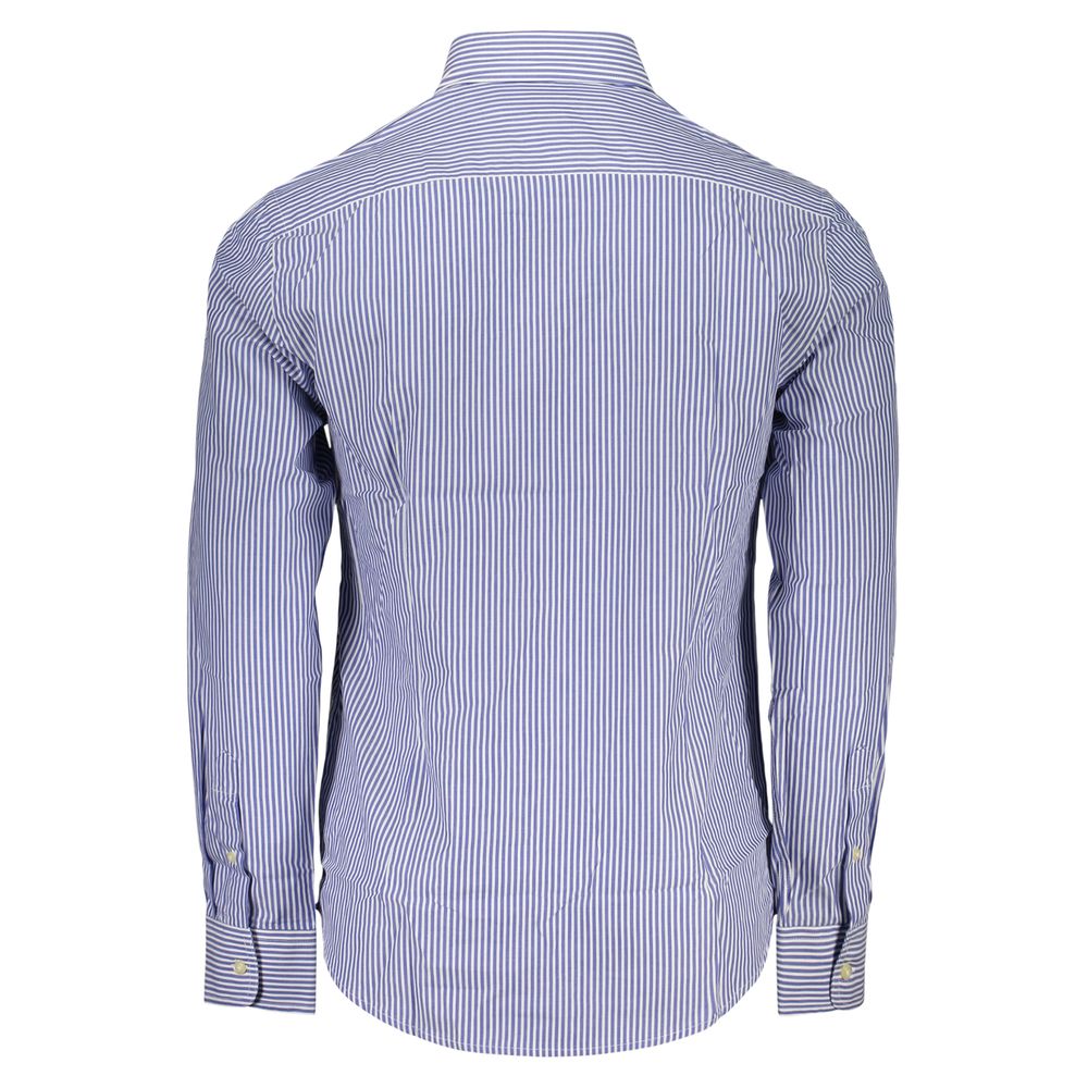 U.S. Grand Polo Herrenhemd aus blauer Baumwolle