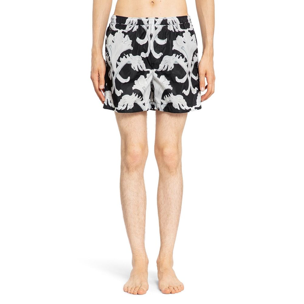 Valentino Schwarze Polyamid-Shorts