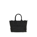 PINKO Schwarze Raffia-Umhängetasche