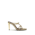 Giuseppe Zanotti Sandale mit Stiletto-Absatz aus Kalbsleder Bos Taurus in Gold