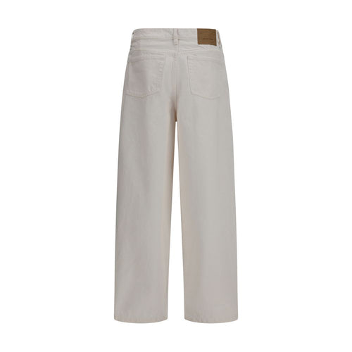 Ami Paris Weiße Baumwoll-Jeans Denim