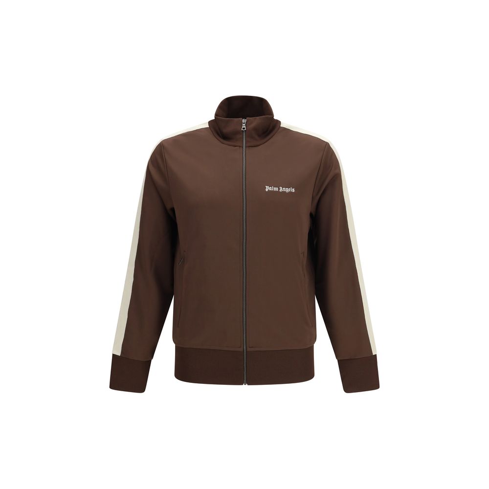 Palm Angels Braune Shell-Jacke aus Polyester